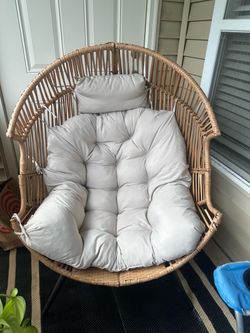 Outdoor wicker chair
