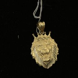 Lion With Crown Pendant 
