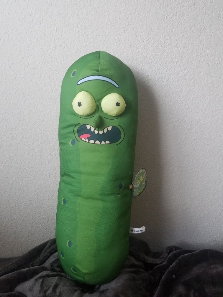 Huge Pickle Rick plush