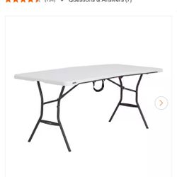 6 Foot Folding Table