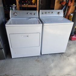 Whirlpool Washer And Gas Dryer Set Commercial Quality Super Capacity Plus Nice And Clean In-and-out Working Perfect Located In Perris 