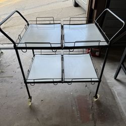Vintage bar cart