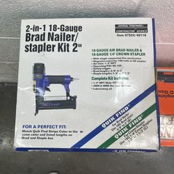 2-in-1 18-Gauge Brad Nailer/ stapler Kit 2"
