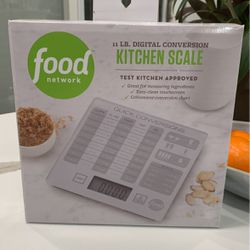 Kitchen Scale With Conversion Chart by Food Network 