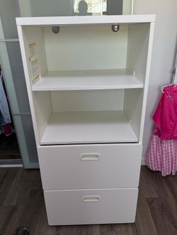 IKEA SMÅSTAD Bookcase with Drawers – White – DISCONTINUED – Kids Storage