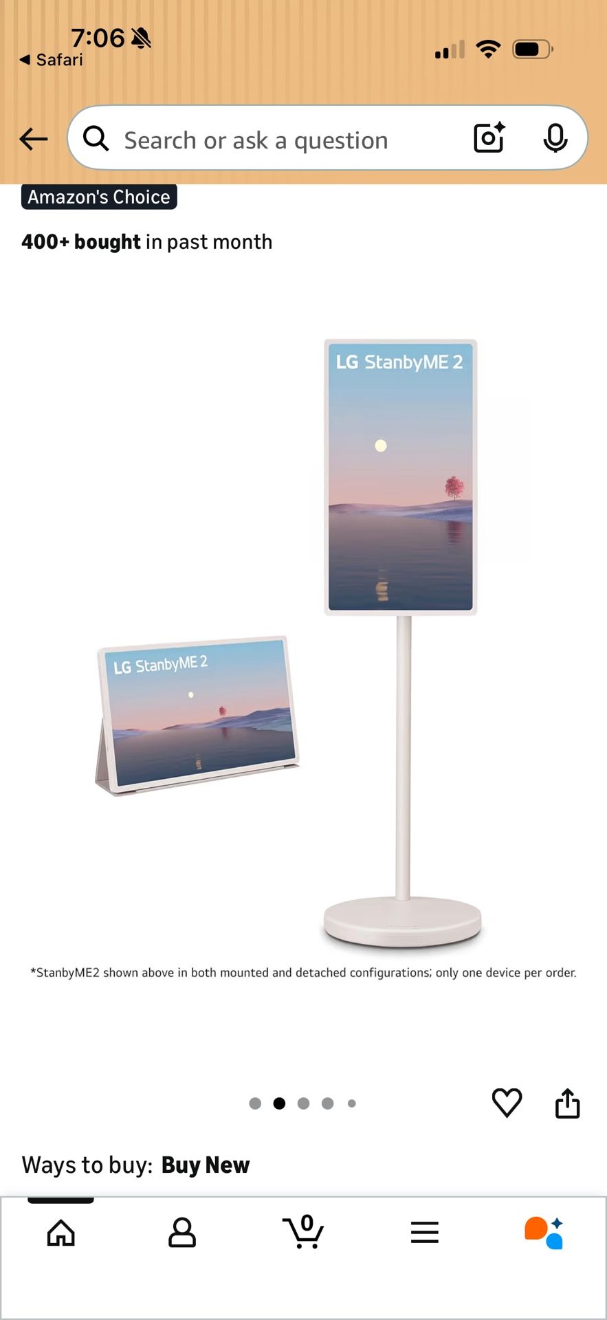 LG StanbyME 2 - BRAND NEW