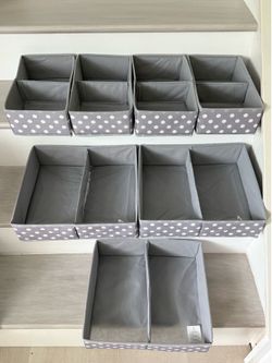 Baby Nursery drawer organizer bins
