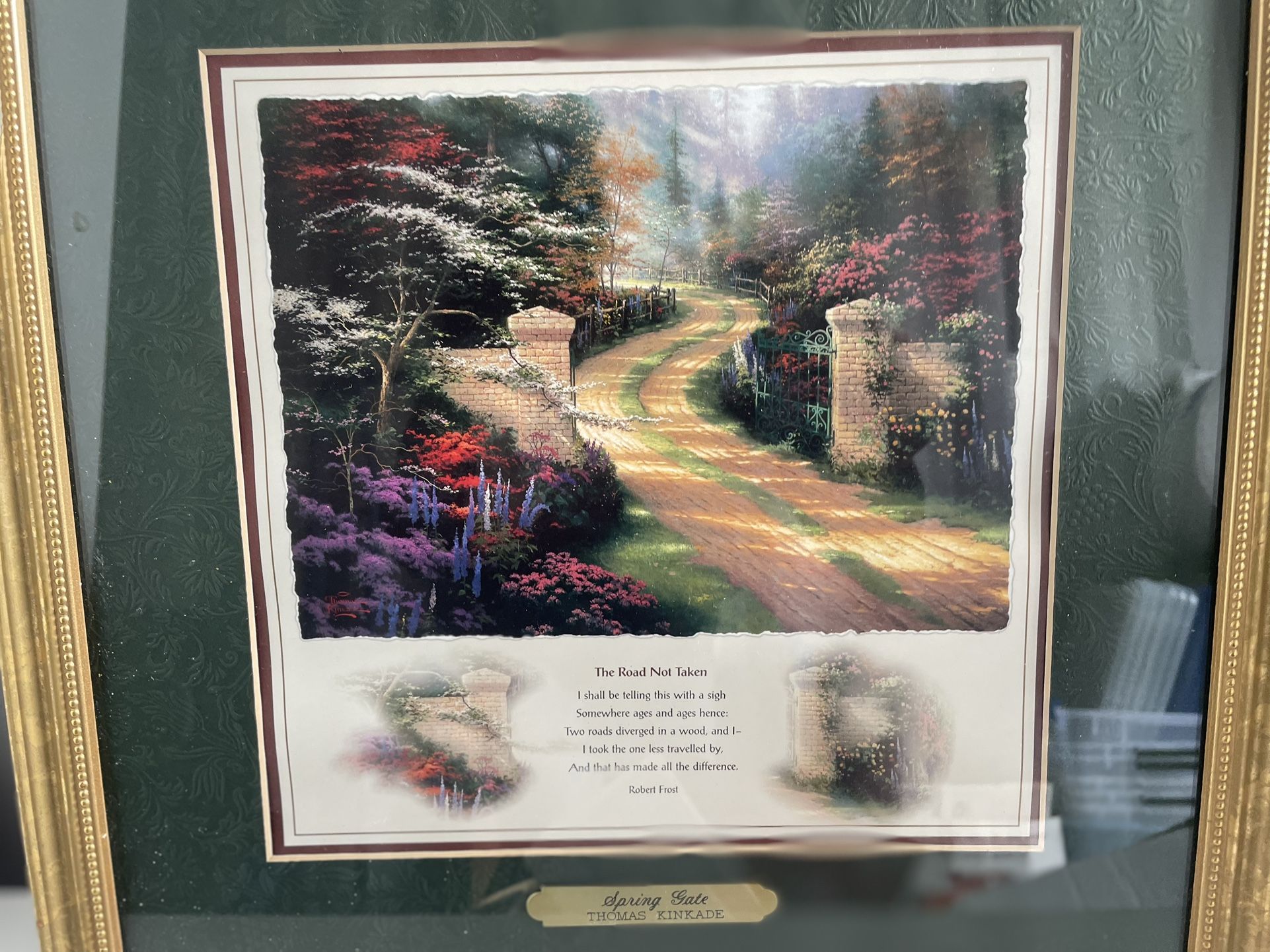 New $-Thomas Kinkade “Spring Gate” new price