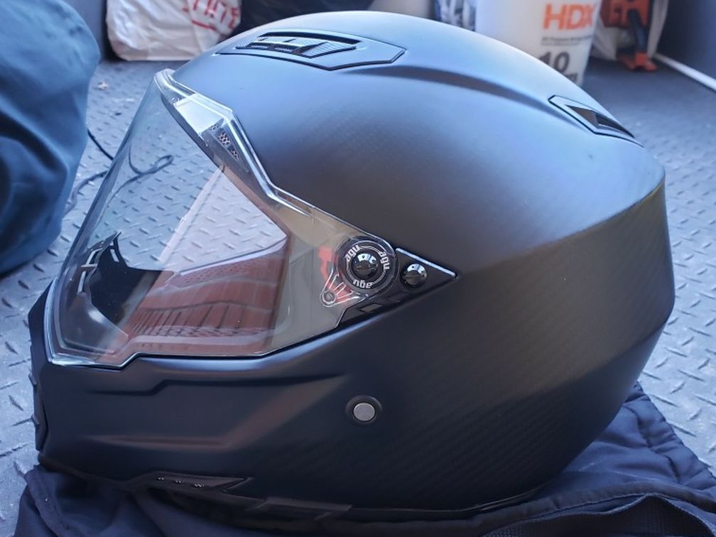 AGU Carbon Fiber Dual Sport Helmet