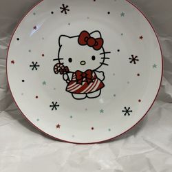 Hello Kitty Candy Cane Plate