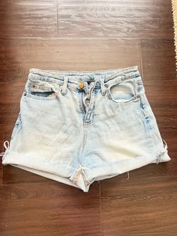 Cuffed Denim Shorts - Women’s Medium