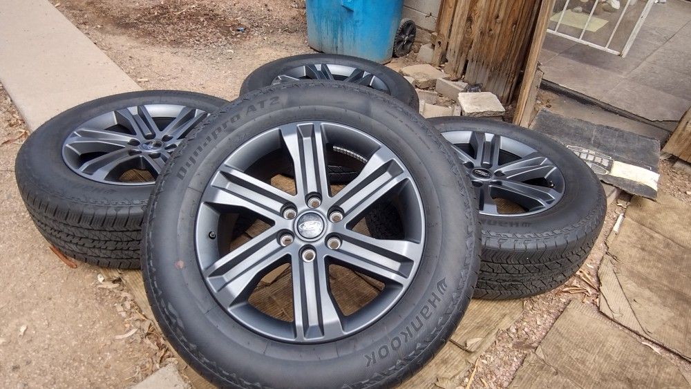 2023 NEW OEM TIRES AND WHEELS FORD F-150 R 20 TIRES HANKOOK DYNAPRO ALL-TERRAIN NEW 100 % DOT 5222 $995 FIRM..