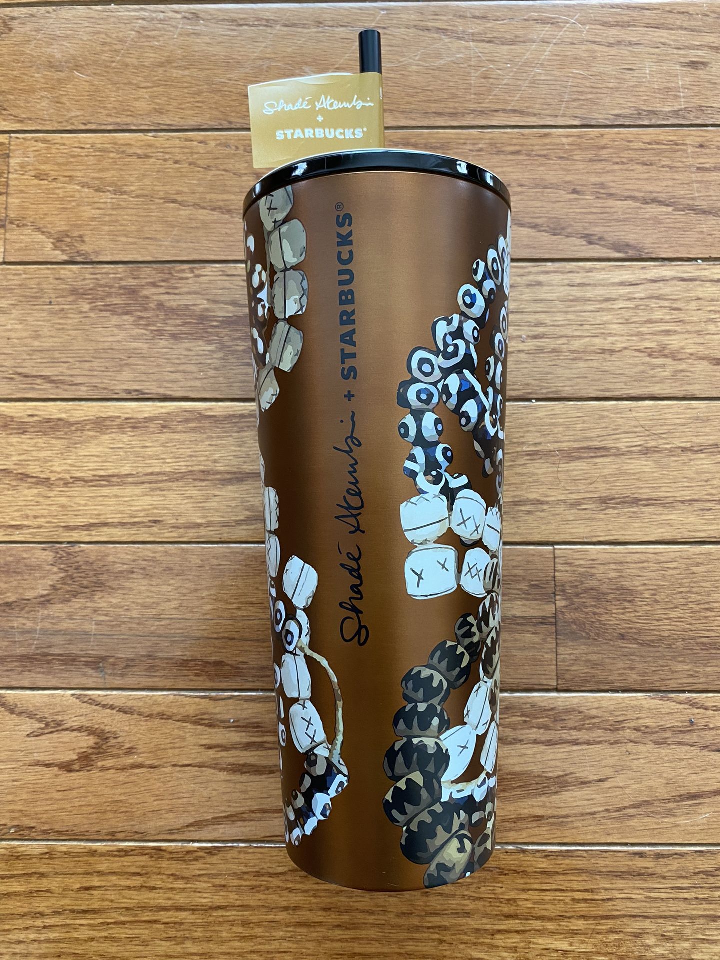 Starbucks Shade Akanbi Batik Beads 24 oz stainless steel cold cup