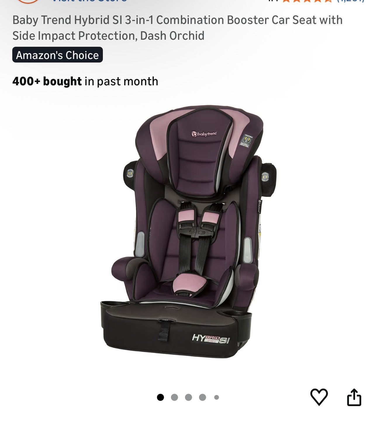 Ez Lift Baby Trend Car Seat Safety Baby Trend Hybrid SI In Combination  Booster Car Seat With Side Impact Protection,