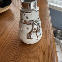 Snowman Candle Holder 