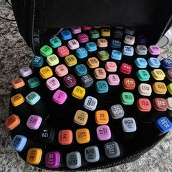 Permanent markers dual tip 80 pc.