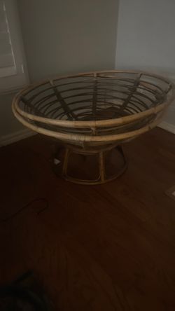 Papasan Chair  NO Cushion $15