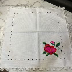 Crosstitch Tortilla Warmer/Servilleta Bordada