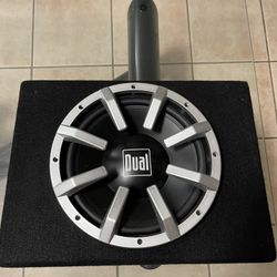 “10” Enclosed Subwoofer with Built-in 300 Watt Amp (NEEDS NEW INPUT & OUTPUT WIRES) 