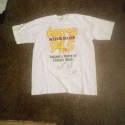Authentic Paul Rodgers & Jeff Kathan  Of Bad Company Autographed T-shirt