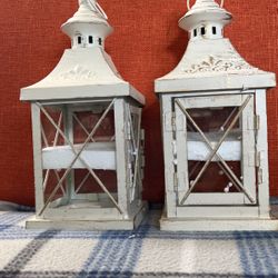 Lanterns- Candle Holder Set Of 2 