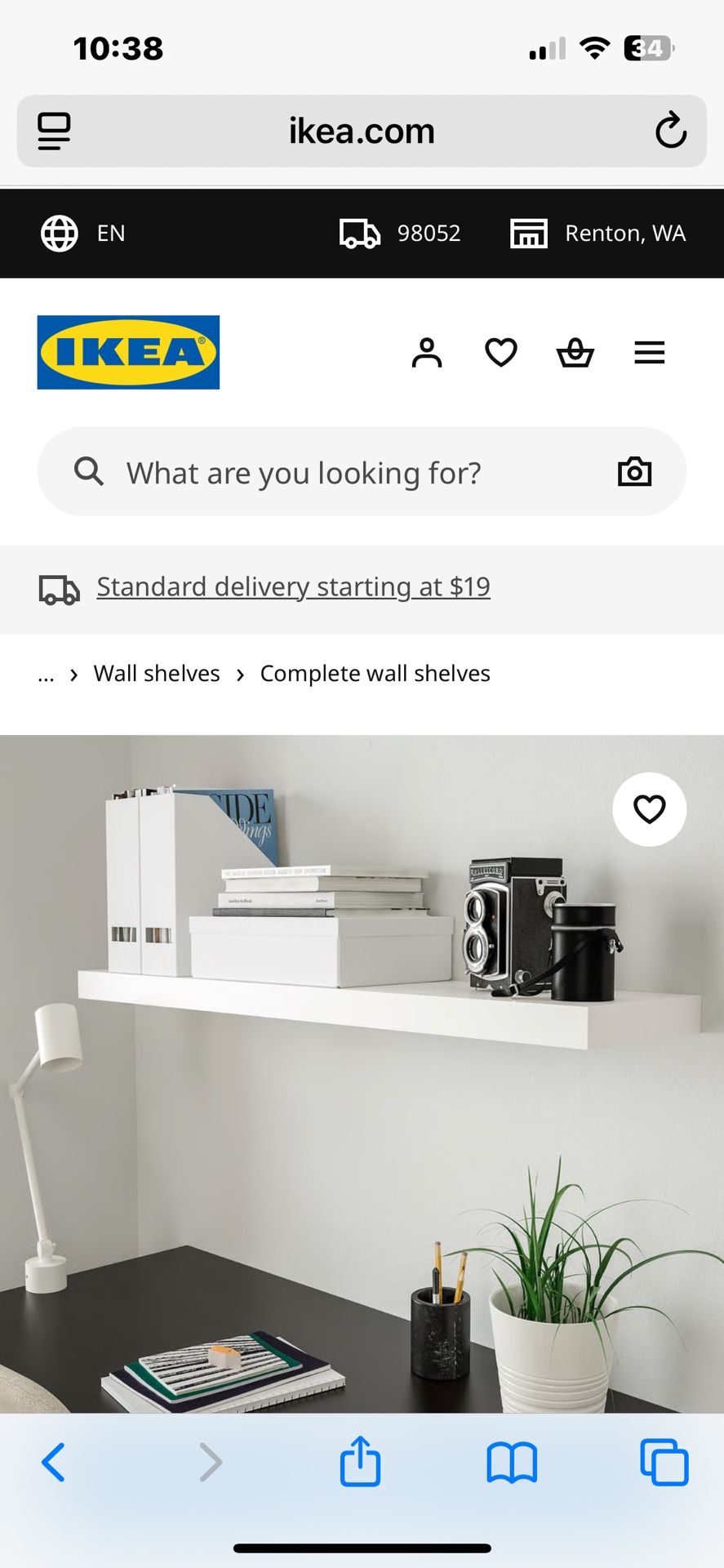 Ikea Lack floating shelves 43 X 10 $12 Each (2ct)