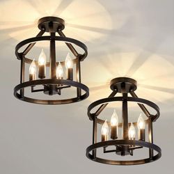 UOFUS 2 PACK FARM HOUSE  CEILING LIGHT FIXTURE