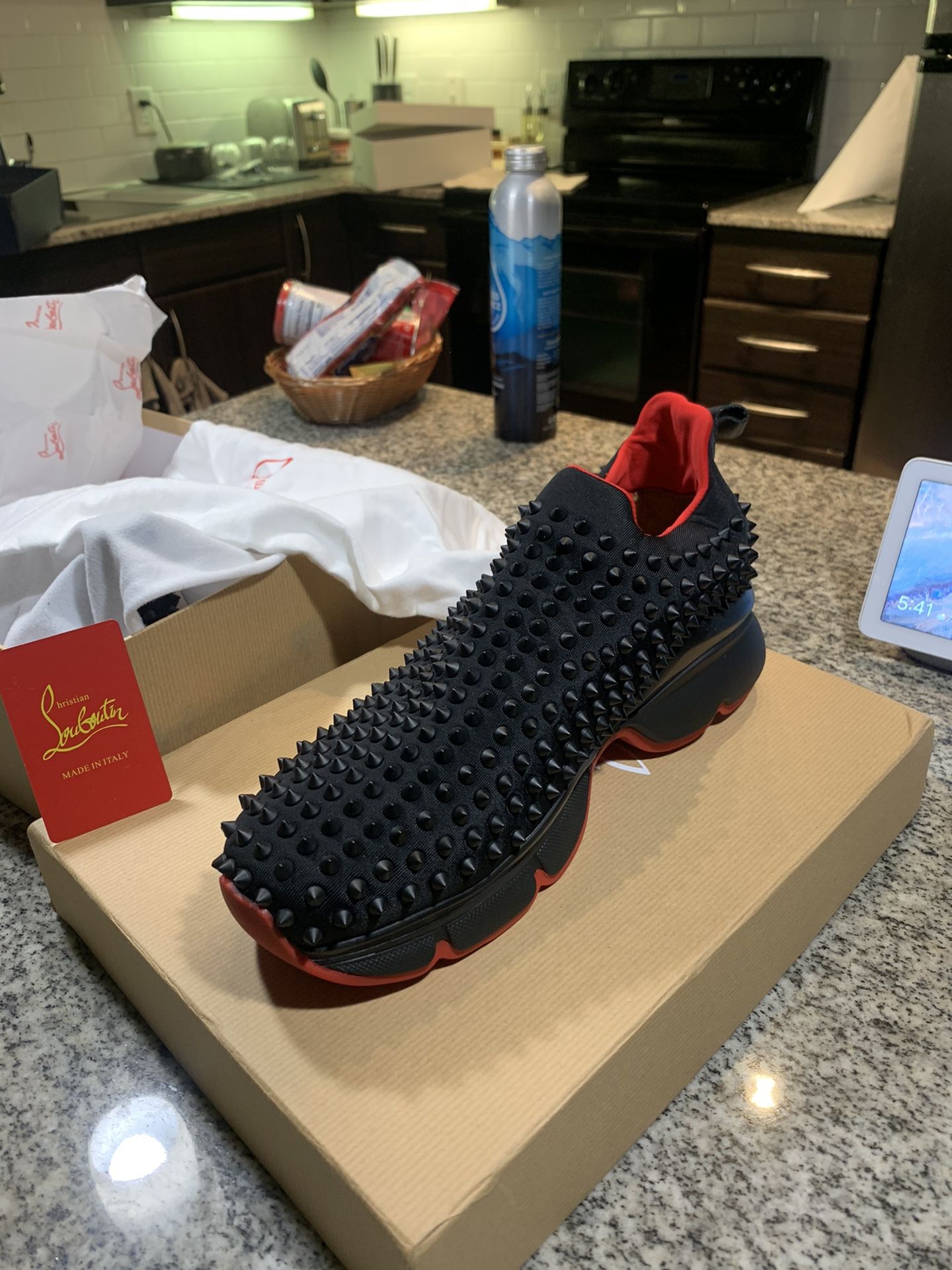 Christian Louboutin Authentic Spike Sneakers