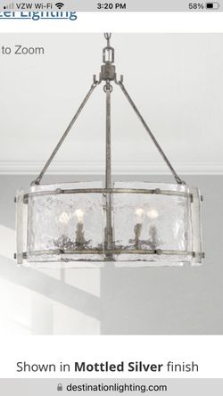 QUOIZEL Fortress Style Pendant Chandelier