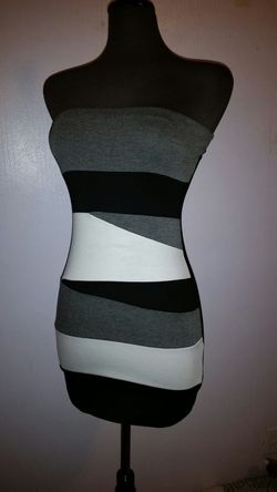 Sexy casual strapless dress vestido