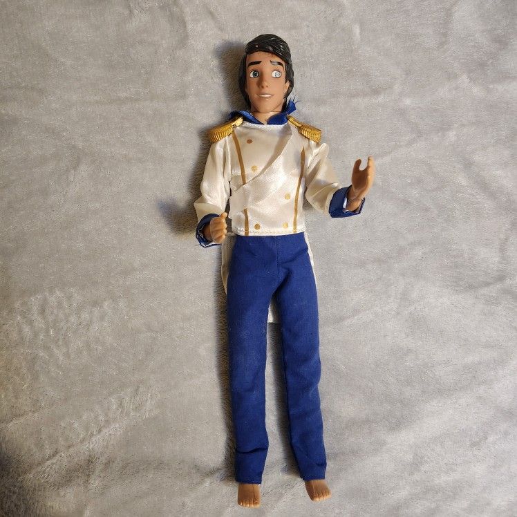 DISNEY The Little Mermaid Vintage 1990s Classic Prince Eric Doll 12”