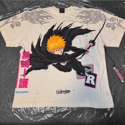 Civil Regime x Bleach Ichigo White Shirt - Size XL