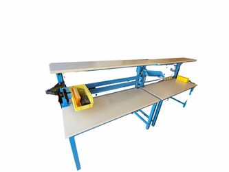 Industrial Workbench with Pegboard and Upper Shelf