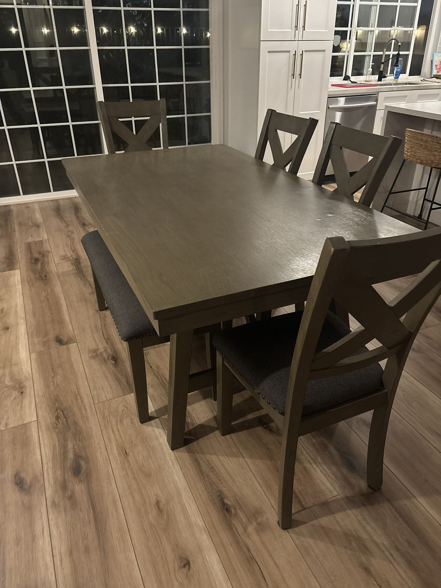 Dining table and chairs