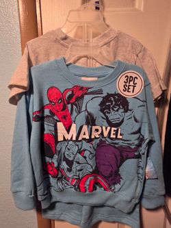 Marvel Kids 3-Piece Sweatshirt Set 3T
