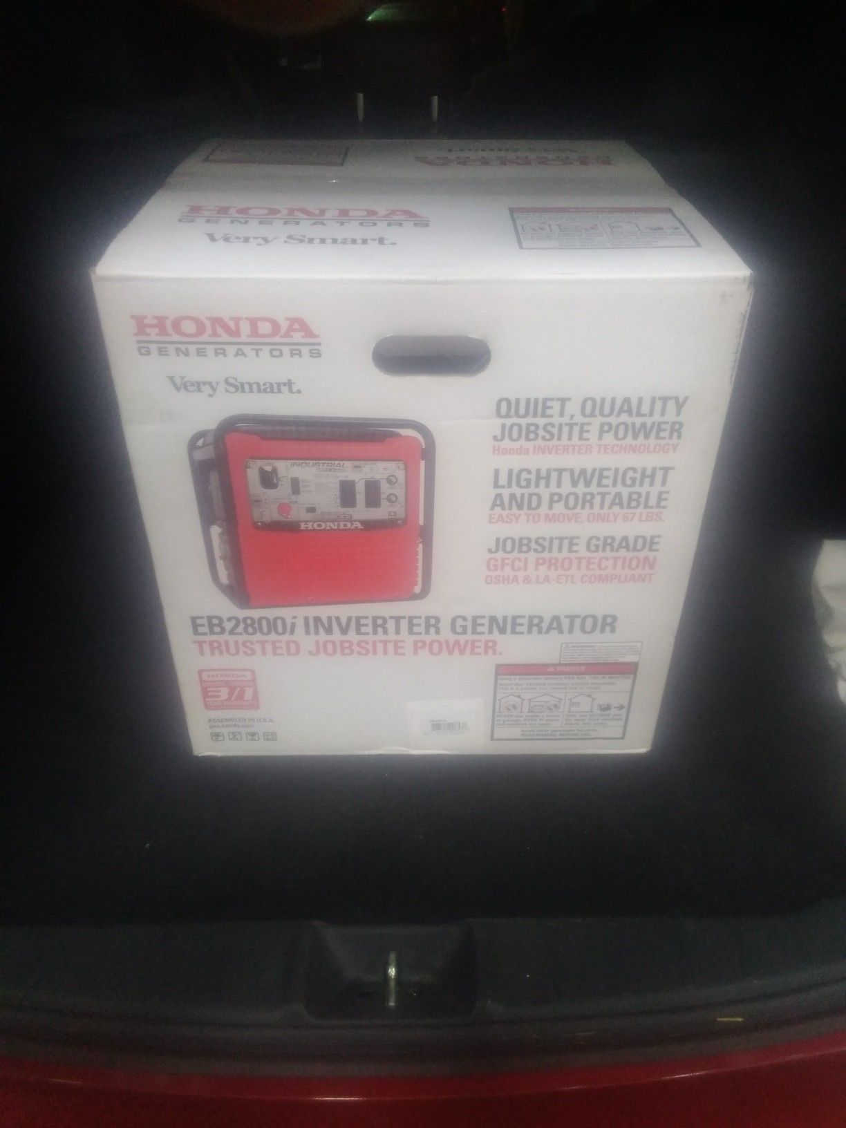 Honda 2800 watt inverter generator