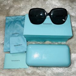 Tiffany And Co. Sunglasses Black And Diamonds 100% Authentic