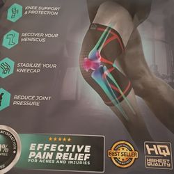 New Pair of Knee Compression Sleeve Comfort Support 