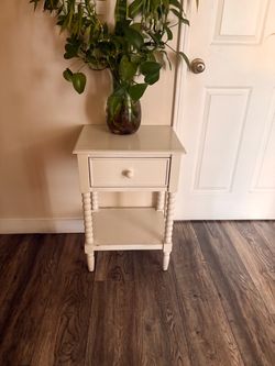White side table
