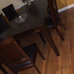 Yard Sale  Make A Offer ..wood 6Chair Pc Dining Set