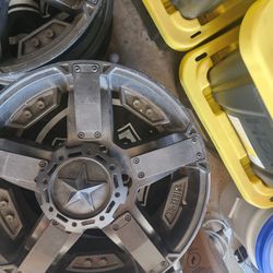 20 Inch Rock Star Rims Only  Set Of 4