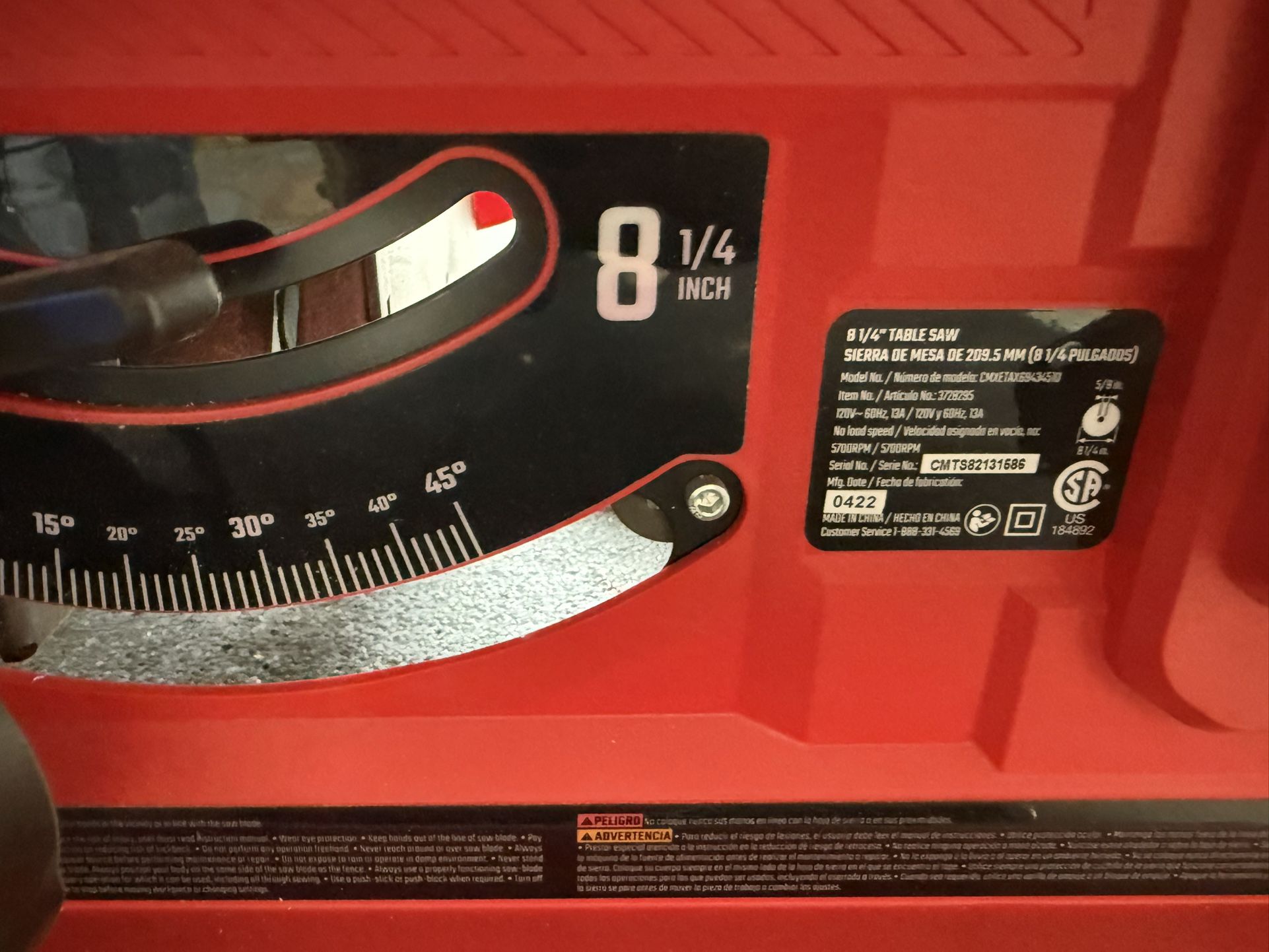 Craftsman Table Saw