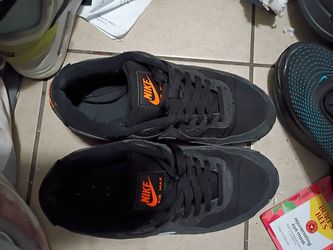 All black Nike sweat orange neon writing men's only