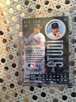 3 rare studio photos baseball cards Roger Clemens ,Ken Griffey .Nolan Ryan cards