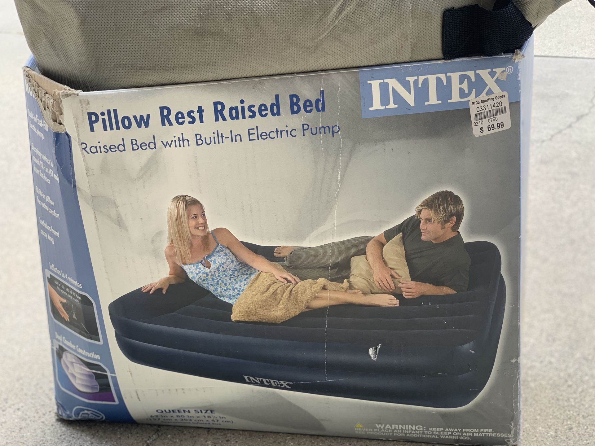 Inflatable matters with motor pump