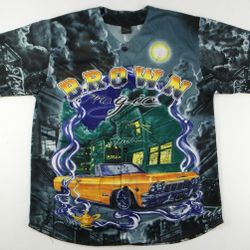 Vintage 90's Lowrider All Over Print Mesh Jersey Size Men's XL