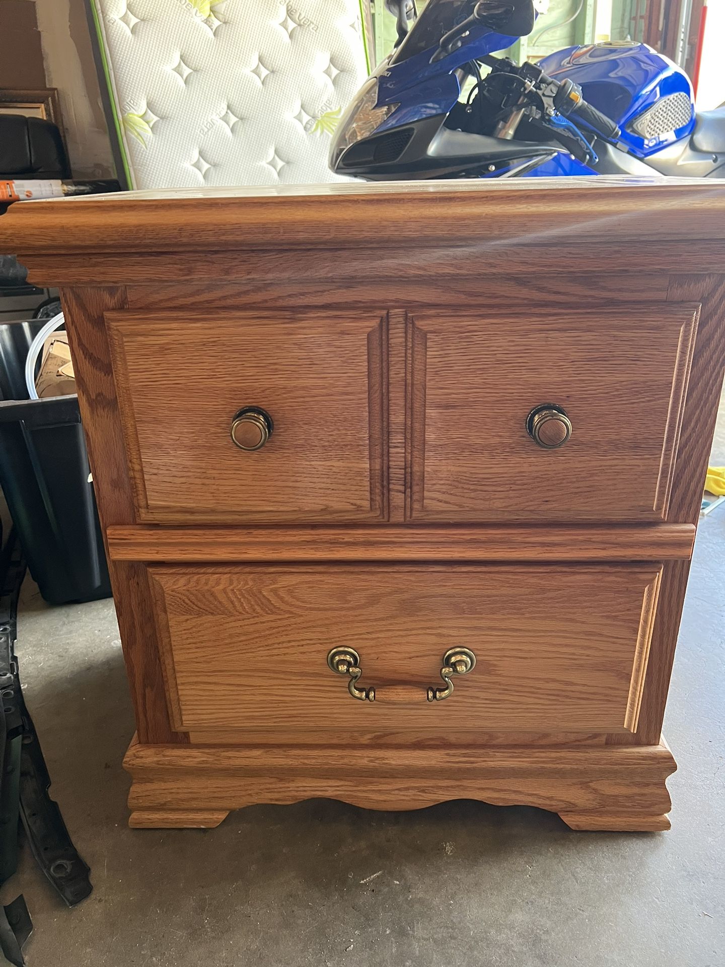 Oak 4 Piece Dresser Set