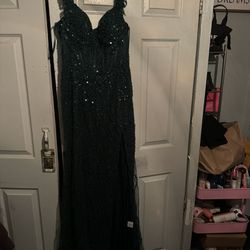 Forest Green Prom Dress