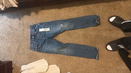 Purple jeans