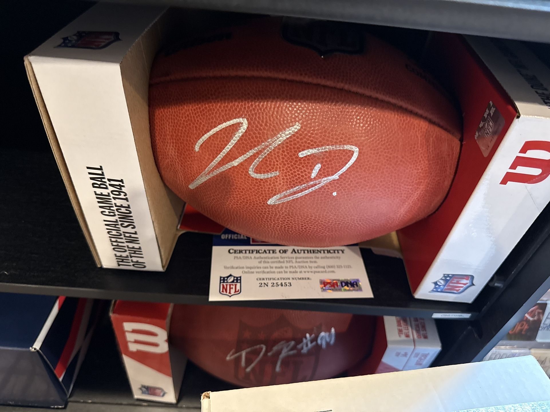 Jahan Dotson Autographed Football